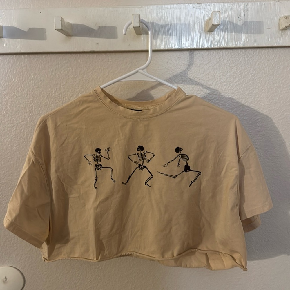 SHEIN skeleton crop